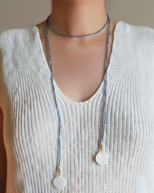 COLLAR LARIAT AZUR